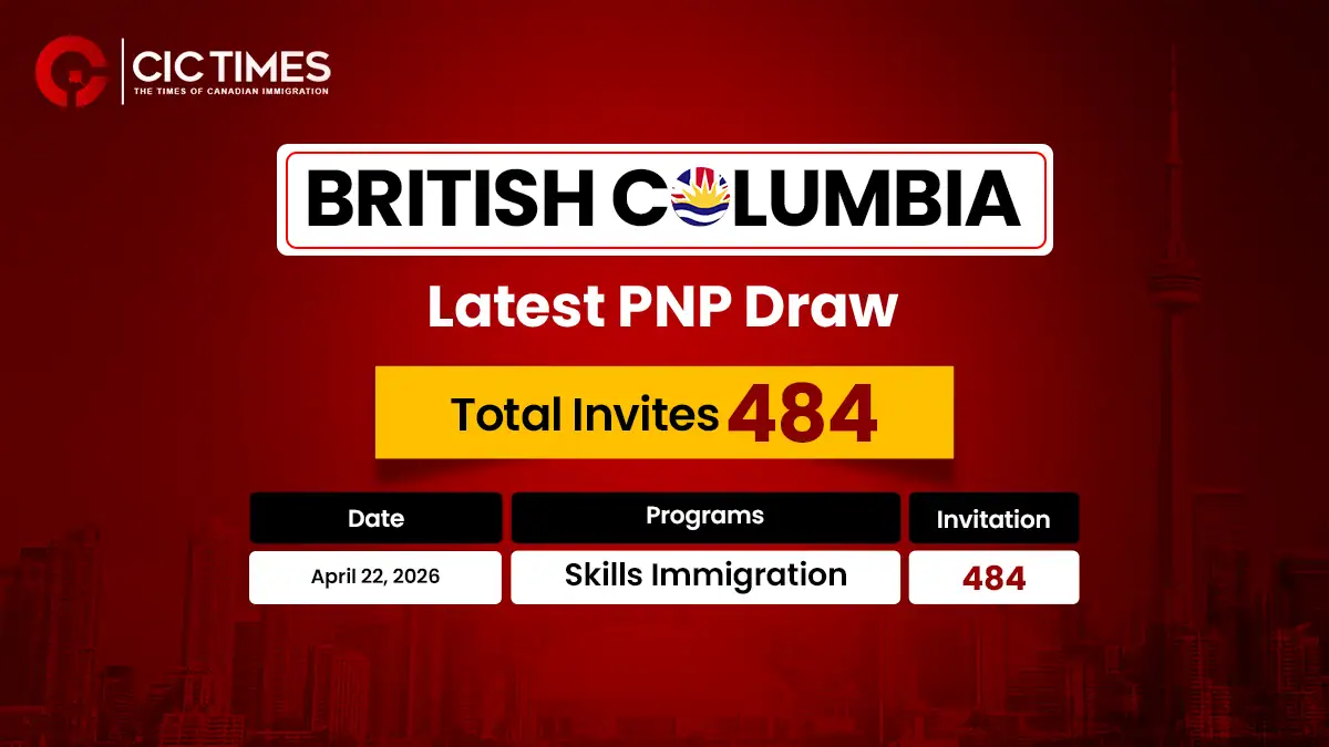 BC PNP Invites 484 Applicants Under the Skill Immigration Stream
