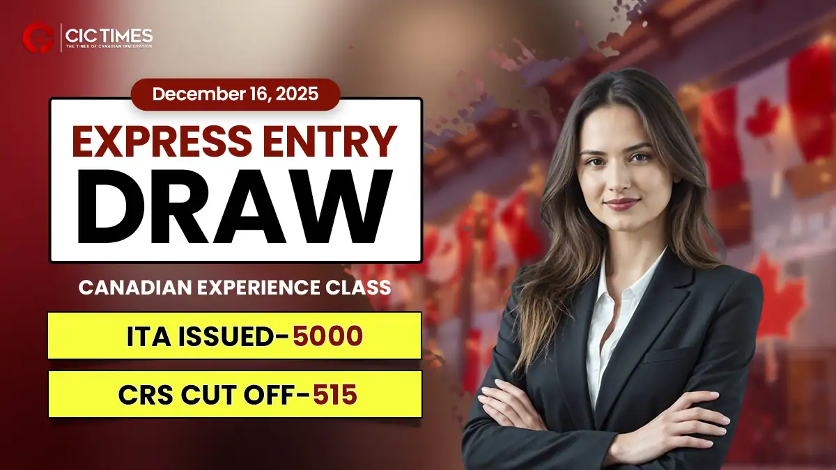 Canadian Experience Class Draw Released with Lowest CRS Score This Year