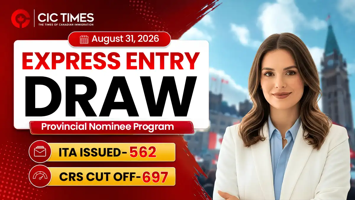 Latest Express Entry Draw Invites 562 Candidates with CRS Cutoff of 697